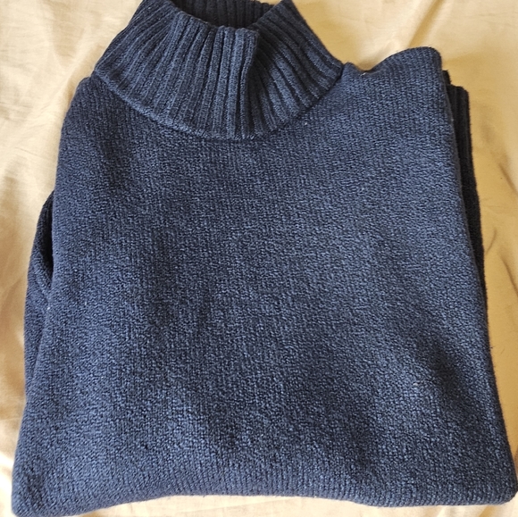 Blue Turtleneck Sweater - Picture 4 of 5